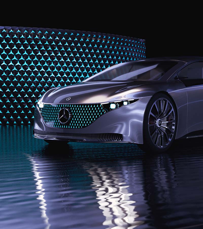 Visual Experience by Refractiv for Mercedes EQS