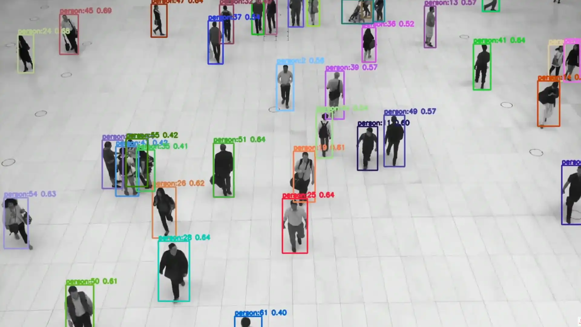 People tracking and computer vision for interactive installations with spatial zones and stable behavioural output
