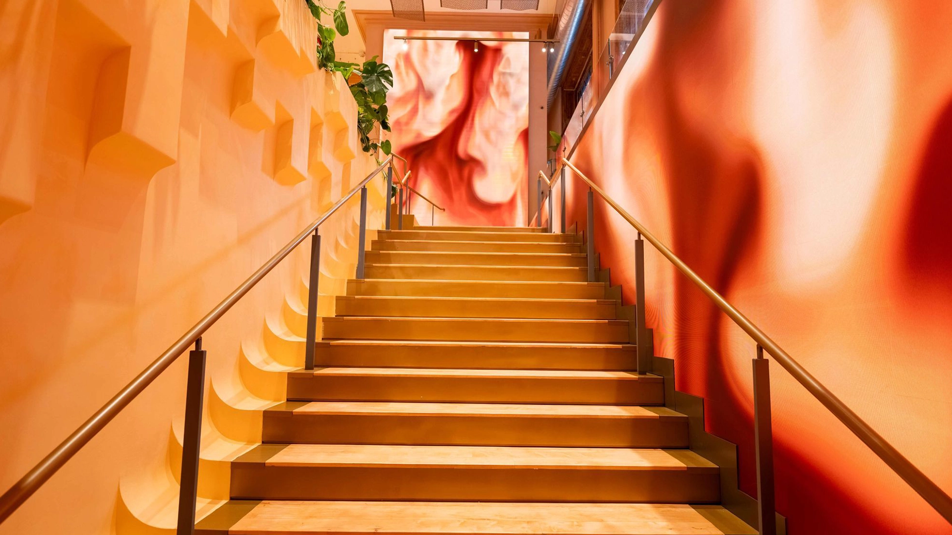 Abstract installation still used as a placeholder for a passive interaction post