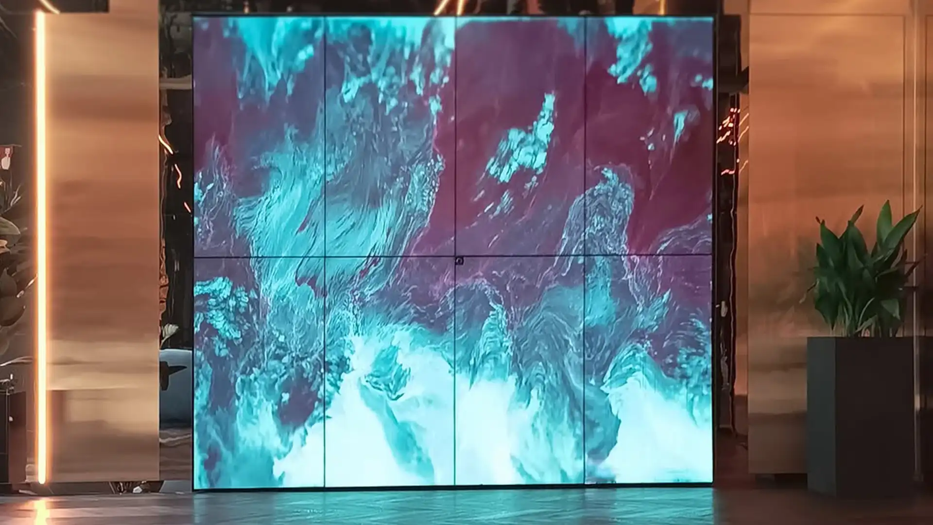 Cardo Brussels interactive videowall detail