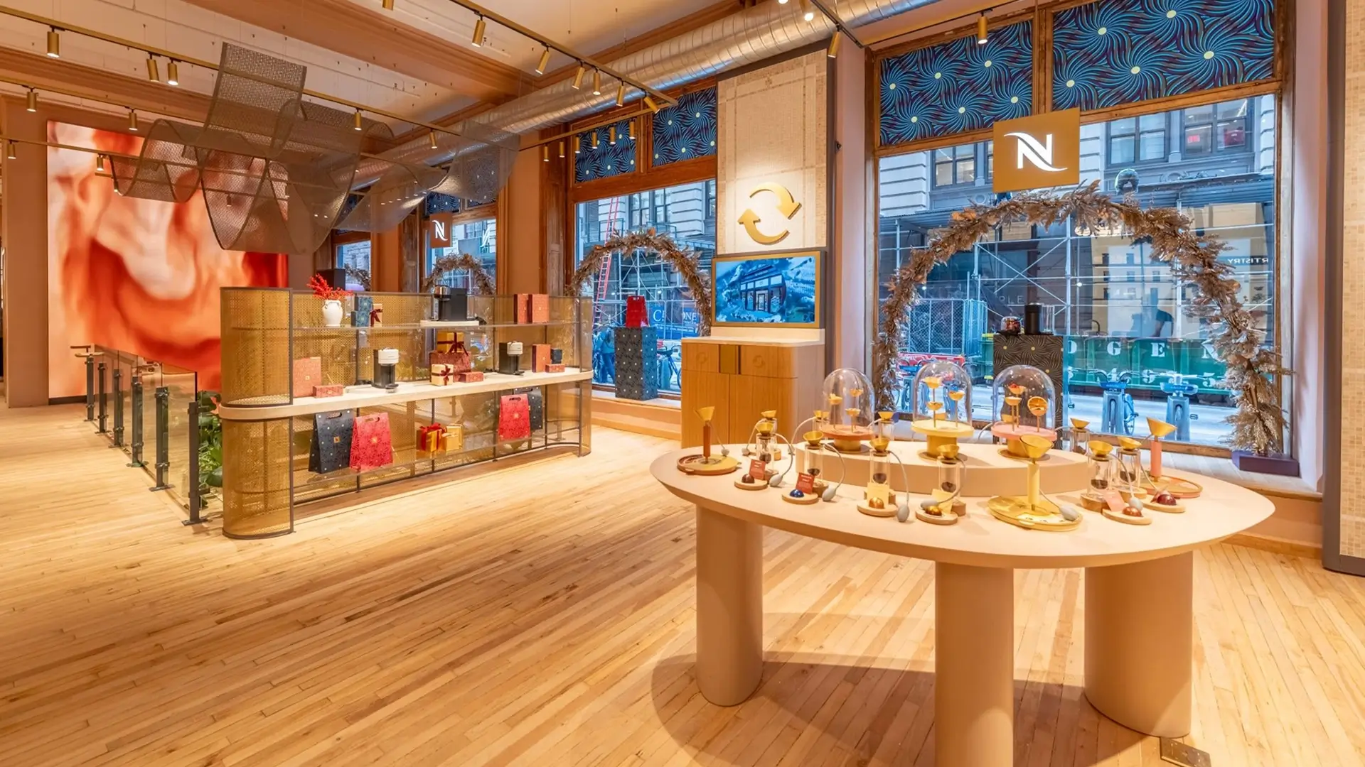 Nespresso New York interactive retail installation final detail