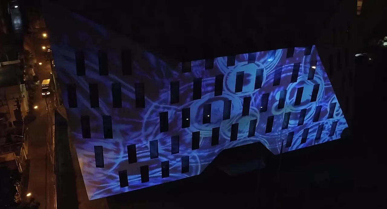 Architectural projection mapping on the French Embassy in Bangkok for COP21 climate conference